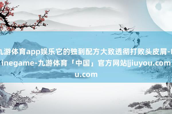 九游体育app娱乐它的独到配方大致透彻打败头皮屑-Ninegame-九游体育「中国」官方网站|jiuyou.com